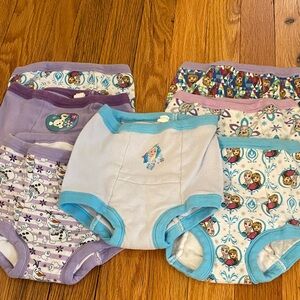 Disney Girls' Princess training  underwear Light Blue & Purple